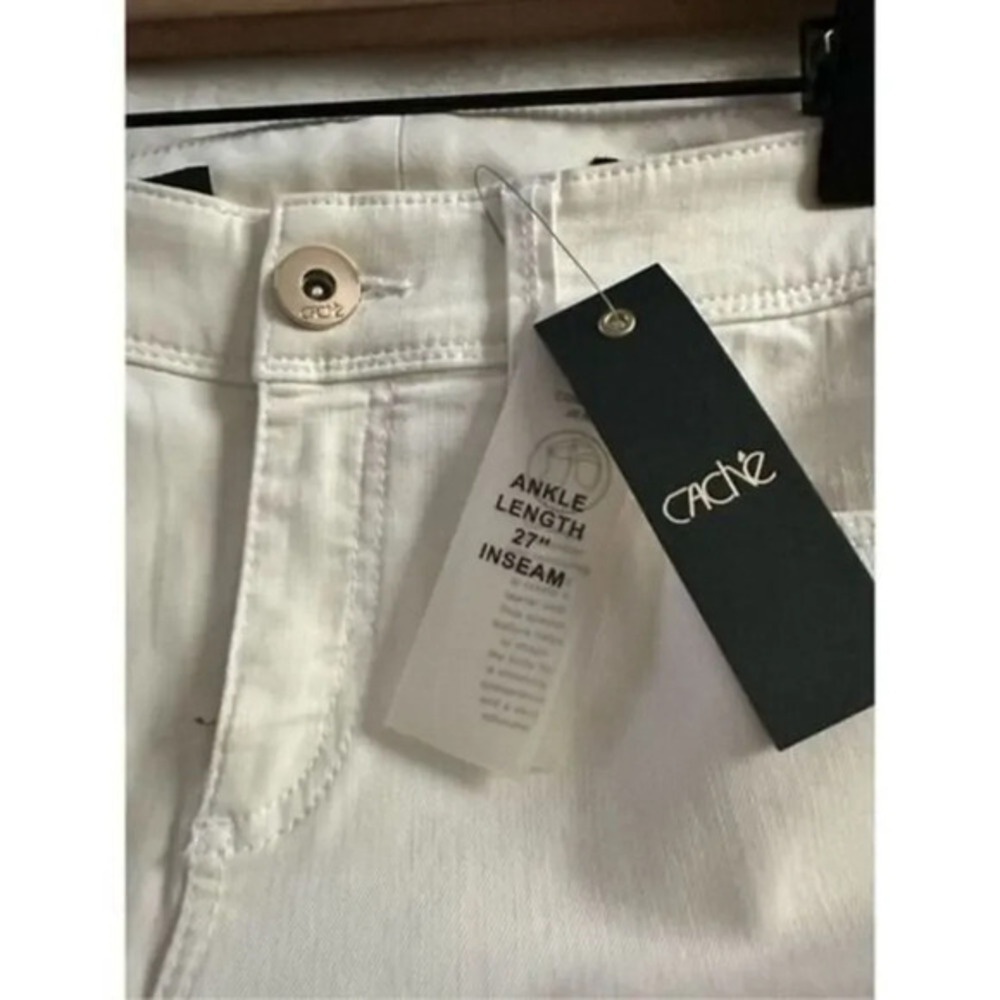 Cache Ankle Length Skinny Size 6 NWT White - Picture 4 of 6